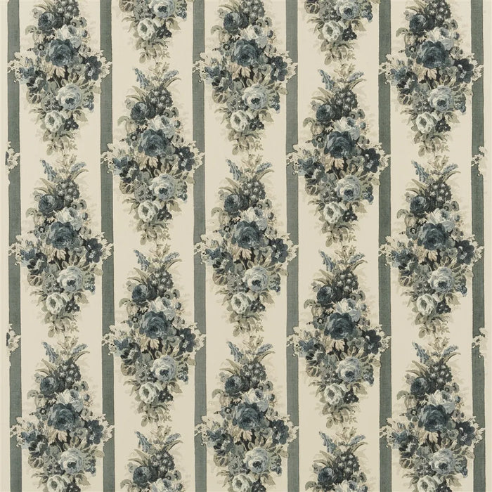 Ralph Lauren Ladies Day Blockprint Lovat Fabric FRL5300-02