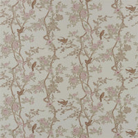 Ralph Lauren Marlowe Floral Silk Latte Fabric FRL5239-02