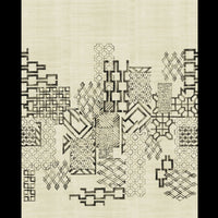 No.9 Thompson Portcullis Metallic Grasscloth 3 Drops Iron Wallpaper N9021044002