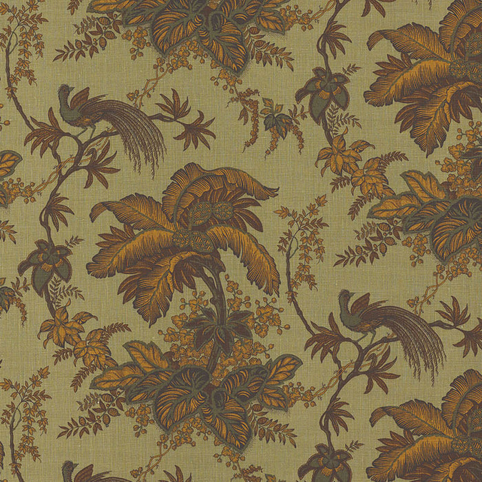 Schumacher Coconut Grove Spruce Fabric 171112
