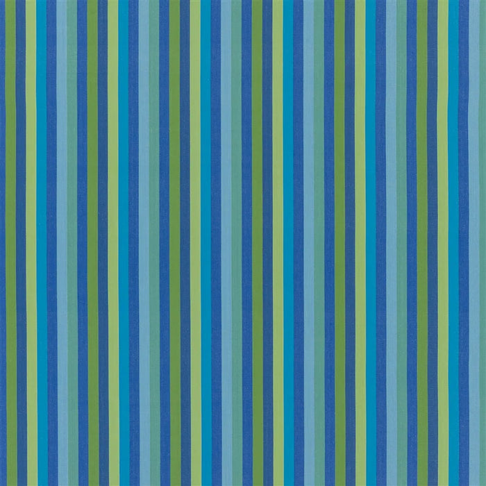 Designers Guild Cork Street Stripe Cobalt Fabric Sample FDG3213-03