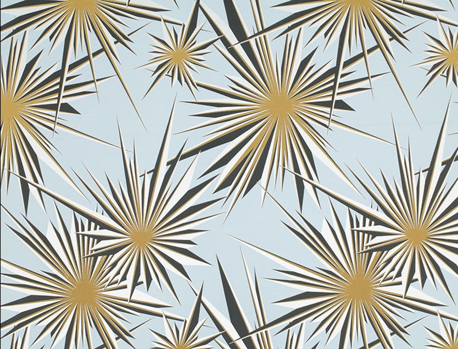 Jim Thompson Golden Sunburst Starlight Blue Fabric JT013337003
