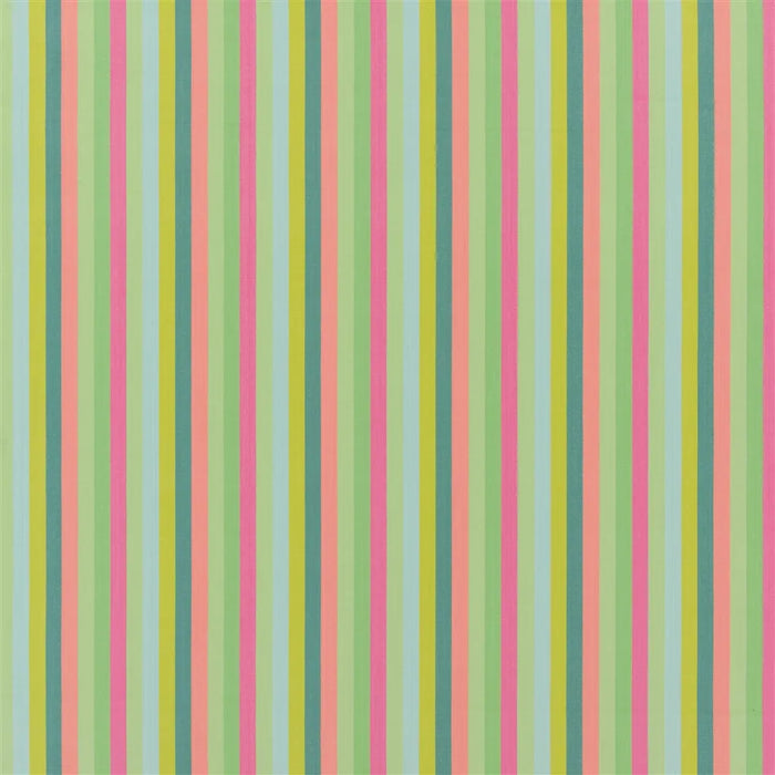 Designers Guild Cork Street Stripe Emerald Fabric Sample FDG3213-02
