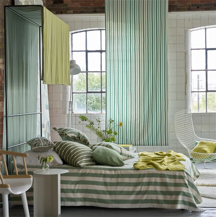 Designers Guild Berkeley Stripe Celadon Fabric Sample FDG3214-06