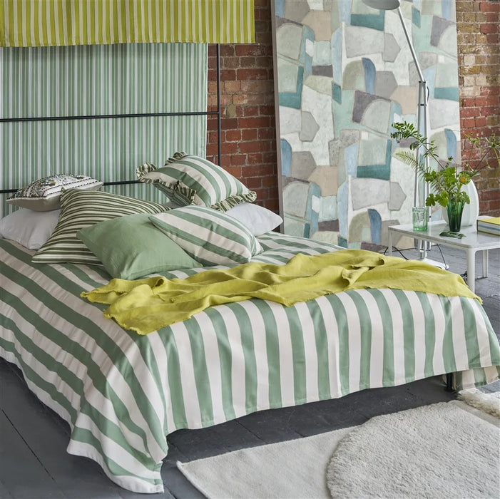 Designers Guild Berkeley Stripe Celadon Fabric FDG3214-06