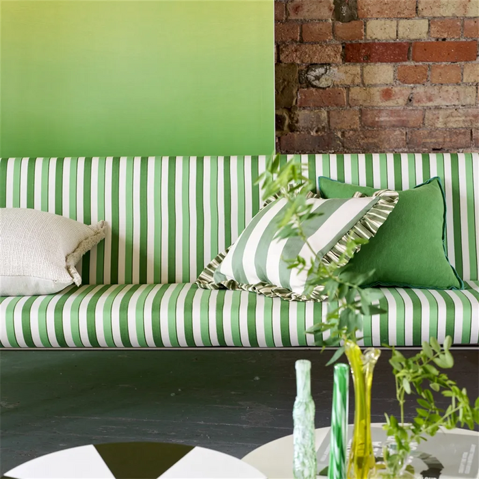 Designers Guild Burlington Stripe Emerald Fabric Sample FDG3210-05