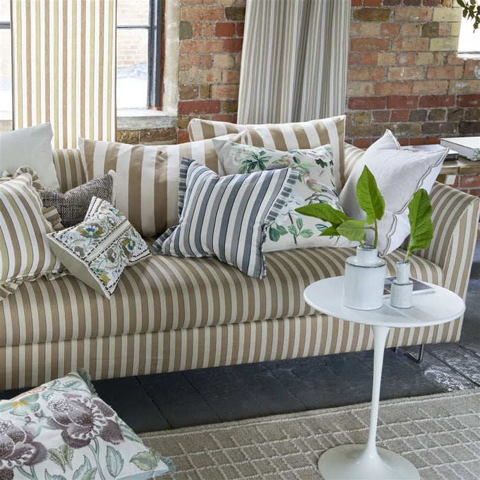Designers Guild Burlington Stripe Charcoal Fabric FDG3210-03