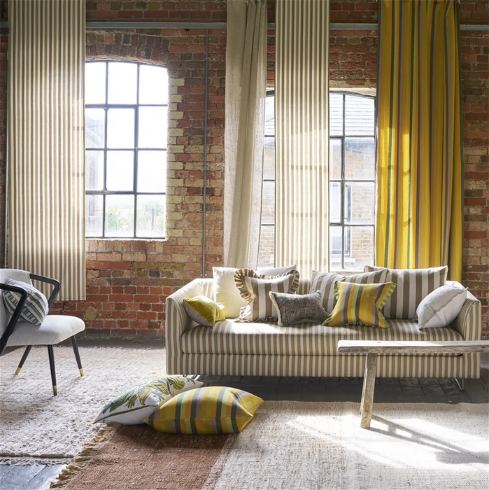 Designers Guild Burlington Stripe Natural Fabric Sample FDG3210-02