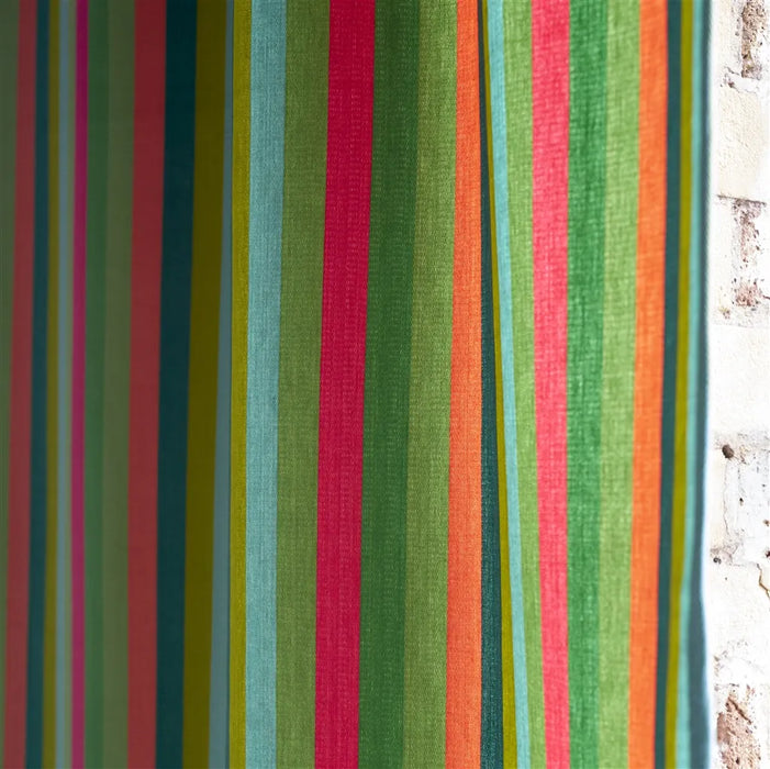 Designers Guild Cork Street Stripe Emerald Fabric Sample FDG3213-02
