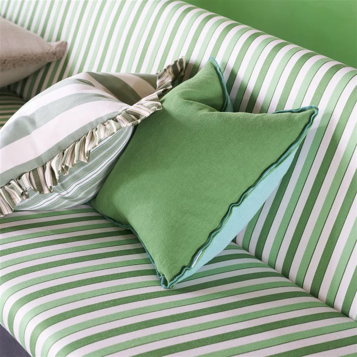 Designers Guild Burlington Stripe Emerald Fabric Sample FDG3210-05
