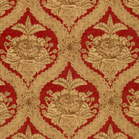 Schumacher Haddon Hall Damask Venetian Red Fabric 172781
