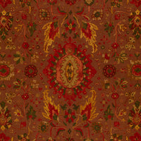 Schumacher Jahanara Carpet Spice Brown Fabric 172791