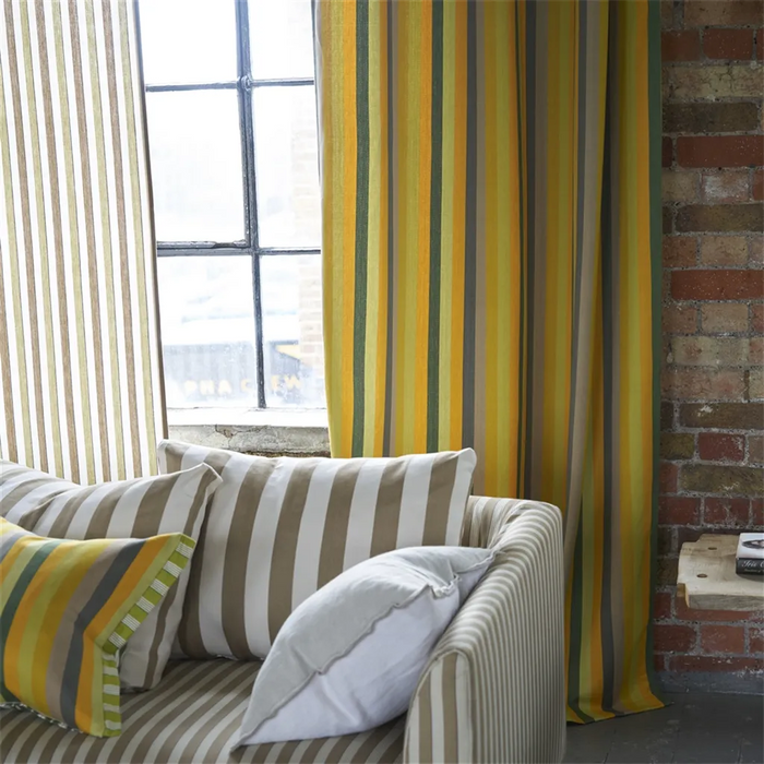 Designers Guild Cork Street Stripe Natural Fabric FDG3213-01