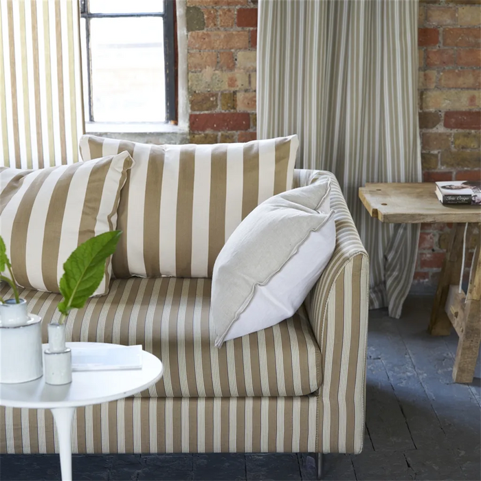 Designers Guild Albemarle Stripe Natural Fabric Sample FDG3212-01