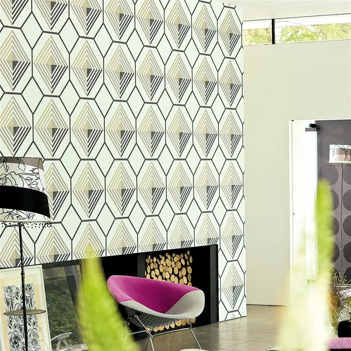 Designers Guild Carlu Nickel Wallpaper Sample P530-04
