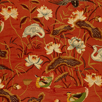 Schumacher Lotus Garden Lacquer Fabric 172930