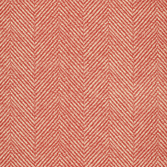 Schumacher Chevron D'Ete Indoor/Outdoor Coral Fabric Sample 173040