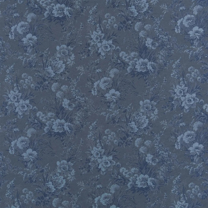 Ralph Lauren Callais Floral Cyanotype Fabric Sample FRL5319-01