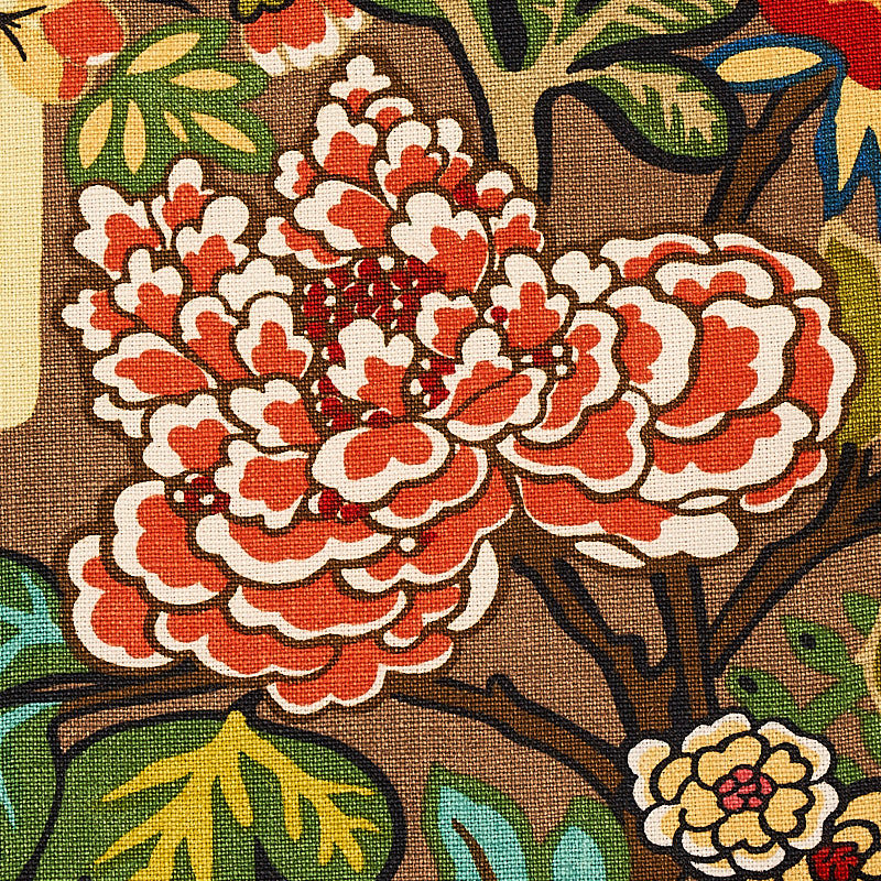 Schumacher Chiang Mai Dragon Mocha 173274 Fabric | 40% Off (Samples)