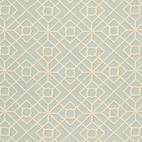 Schumacher Luan Fretwork Sky Fabric 173491