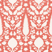 Schumacher Chenonceau Coral Fabric 173564
