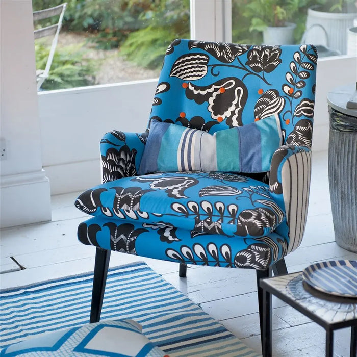 Designers Guild Peaweed Voile Cobalt Fabric F1399-02