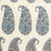 Schumacher Shirala Paisley Delft Fabric 173783