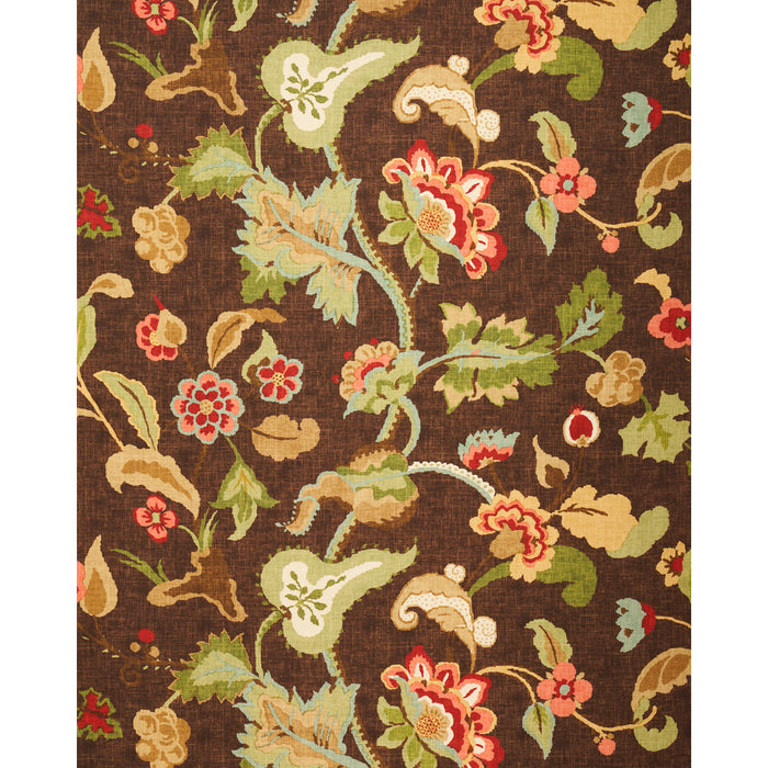 Schumacher Khantau Tree Mahogany Fabric 173912