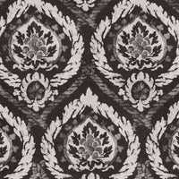 Schumacher Abaza Resist Charcoal Fabric 173950