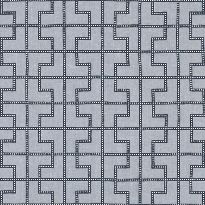 Schumacher Bleecker Twilight Fabric Sample 174040