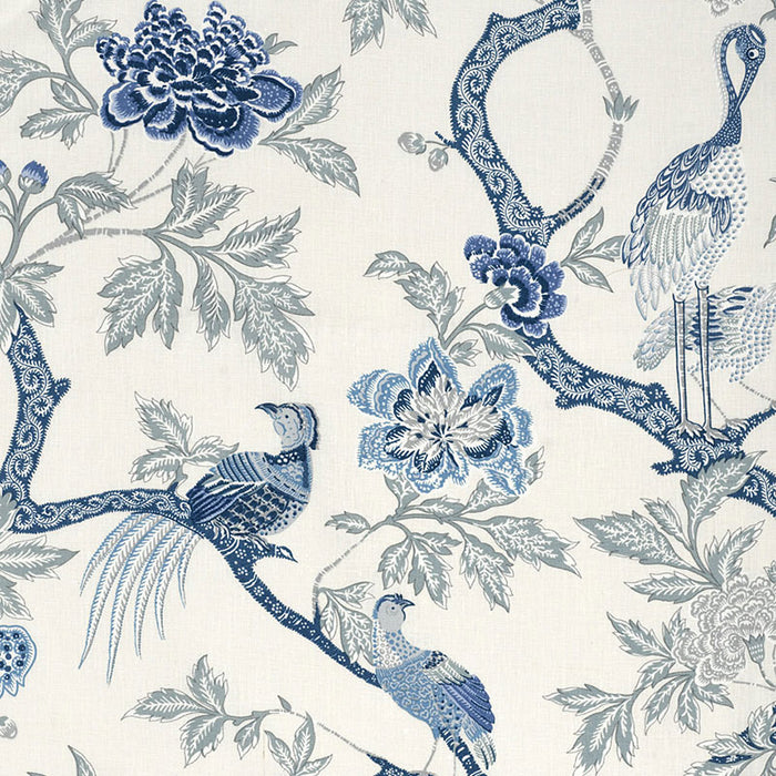 Schumacher Arbre Chinois Porcelain Fabric 174081