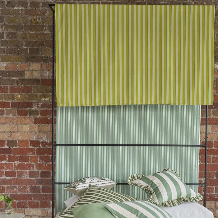 Designers Guild Albemarle Stripe Lime Fabric Sample FDG3212-04