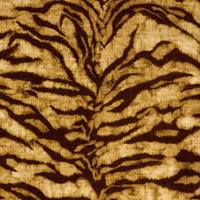 Schumacher Tigre Linen Print Golden Brown Fabric 174160
