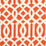 Schumacher Imperial Trellis II Ivory / Mandarin Fabric 174410
