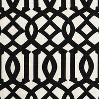 Schumacher Imperial Trellis II Jet Fabric 174414