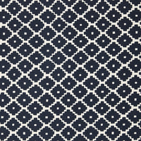 Schumacher Ziggurat Navy Fabric 174486