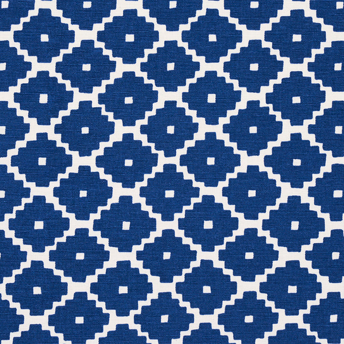 Schumacher Ziggurat Blue Fabric 174487