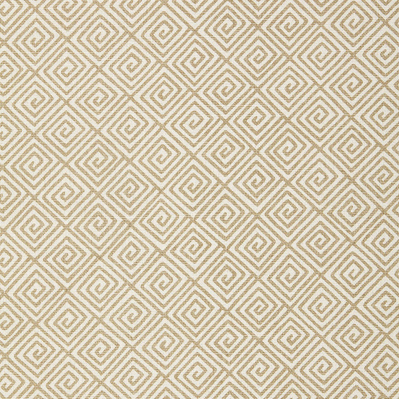 Schumacher Greek Key Sand Fabric 174500