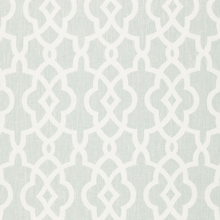 Schumacher Summer Palace Fret Mineral Fabric 174593
