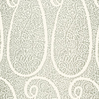 Schumacher Ambala Paisley Fog Fabric 174642
