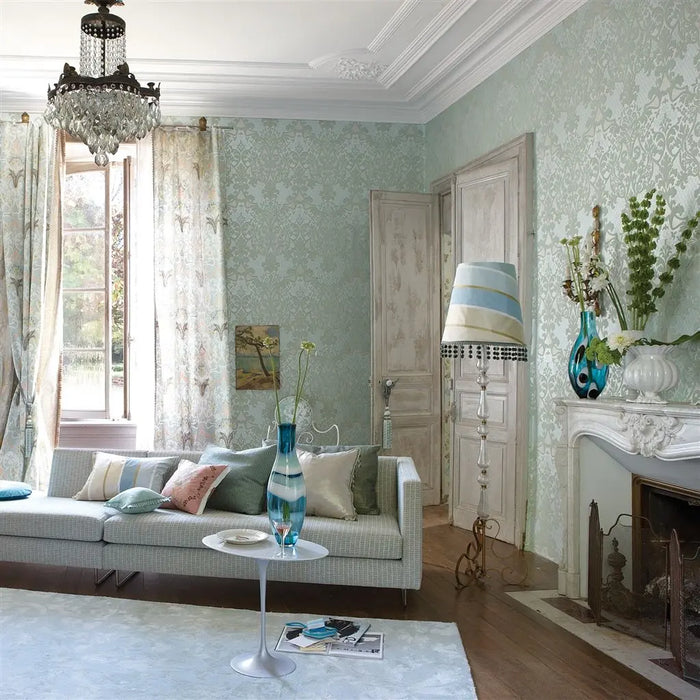 Designers Guild Brera Grasscloth Oyster Wallpaper Sample PDG1120-10
