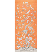 Schumacher Chinois Palais Tangerine Fabric 175044