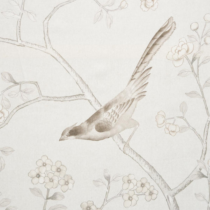 Schumacher Chinois Palais Neutral Fabric Sample 175048