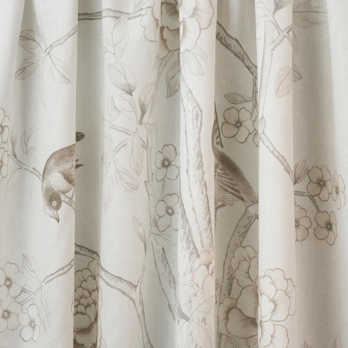 Schumacher Chinois Palais Neutral Fabric Sample 175048