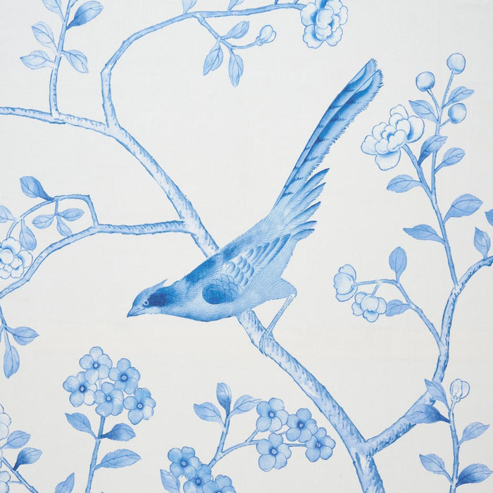 Schumacher Chinois Palais Porcelain Fabric Sample 175049