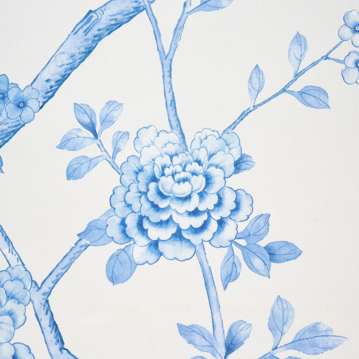 Schumacher Chinois Palais Porcelain Fabric Sample 175049
