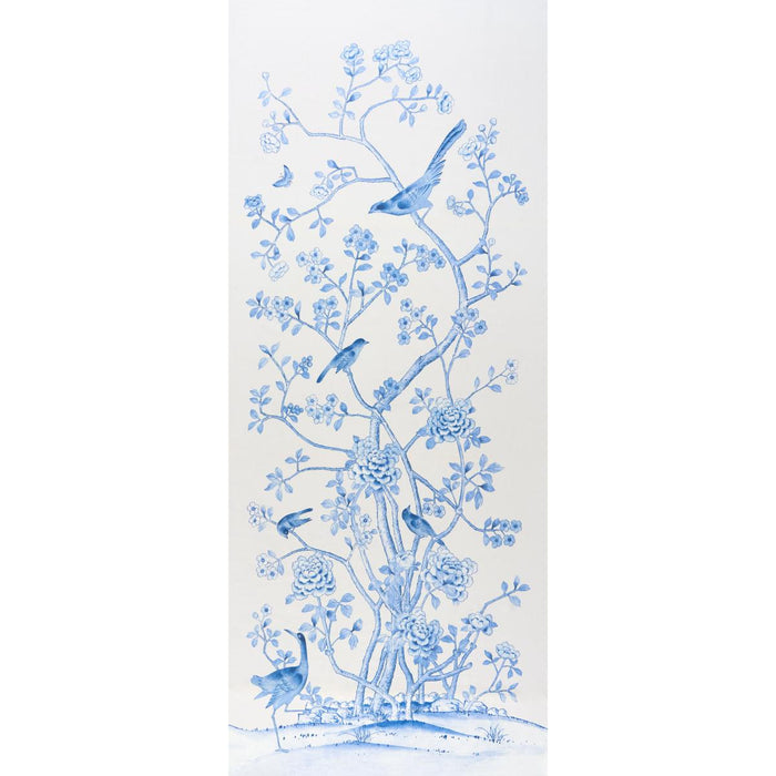 Schumacher Chinois Palais Porcelain Fabric Sample 175049