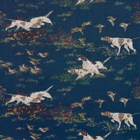 Schumacher Pointers Indigo Fabric 175163