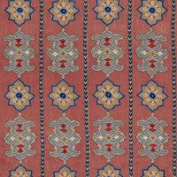 Schumacher Temara Hand Embroidered Print Pomegranate Fabric 175180