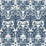 Schumacher Aurora Damask Indigo Fabric Sample 175342